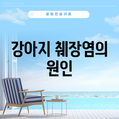 강아지 췌장염의 원인