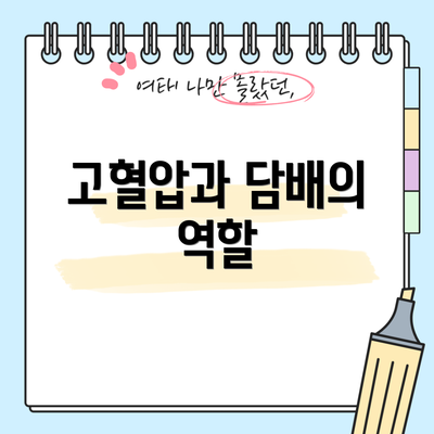 고혈압과 담배의 역할