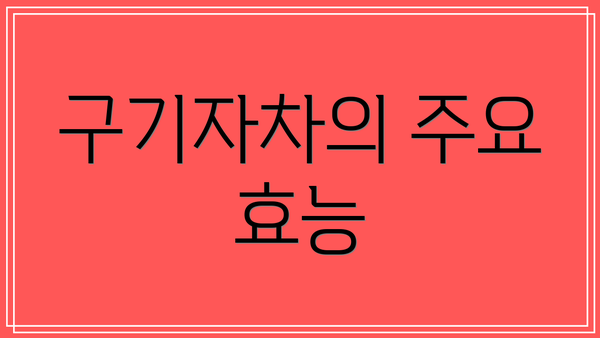 구기자차의 주요 효능