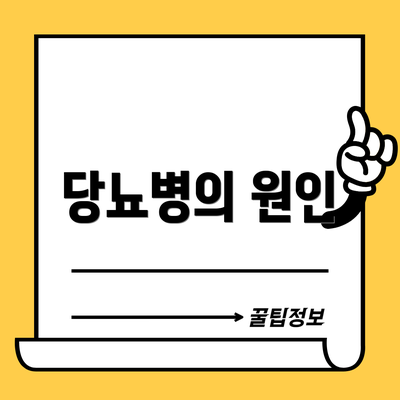 당뇨병의 원인