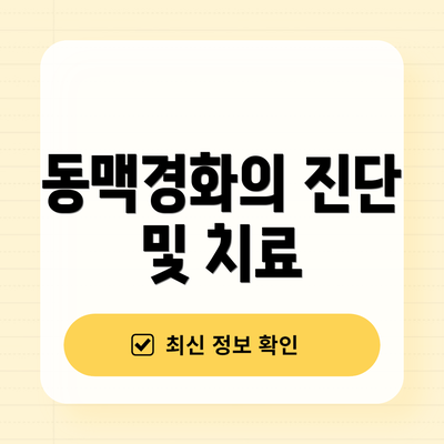 동맥경화의 진단 및 치료