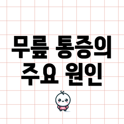 무릎 통증의 주요 원인