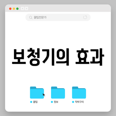 보청기의 효과