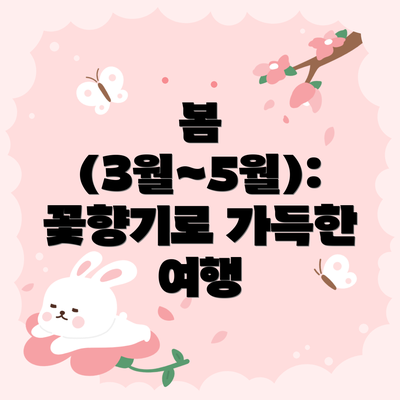봄 (3월~5월): 꽃향기로 가득한 여행