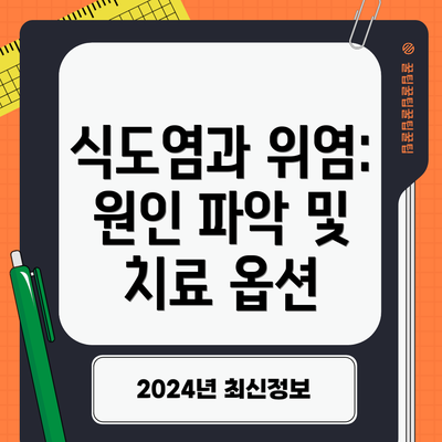 식도염과 위염: 원인 파악 및 치료 옵션