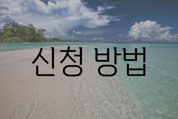 신청 방법