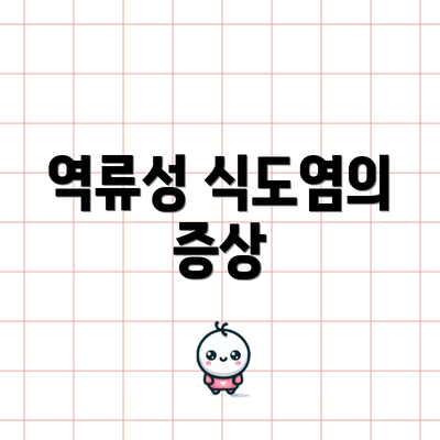 역류성 식도염의 증상