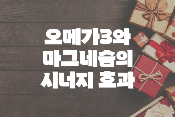 오메가3와 마그네슘의 시너지 효과