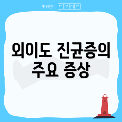 외이도 진균증의 주요 증상
