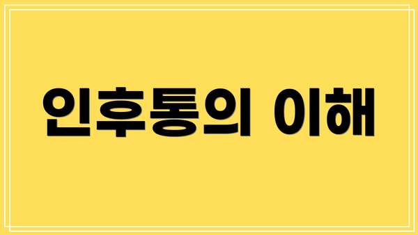 인후통의 이해