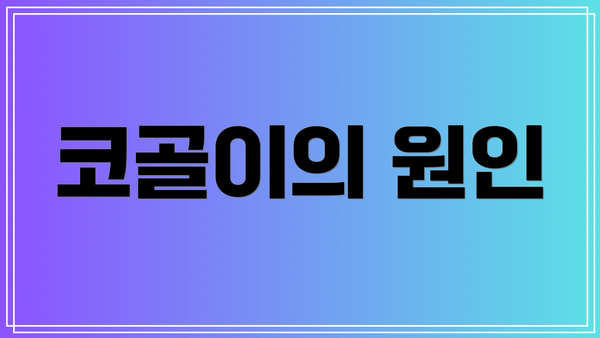 코골이의 원인