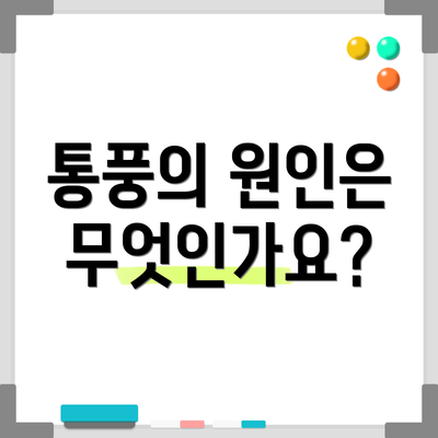 통풍의 원인은 무엇인가요?