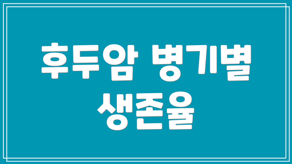 후두암 병기별 생존율