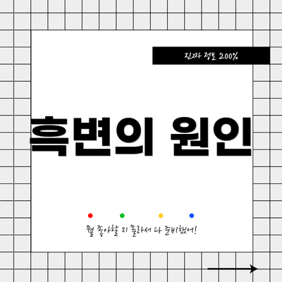 흑변의 원인