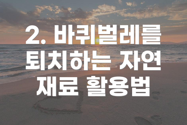 2. 바퀴벌레를 퇴치하는 자연 재료 활용법