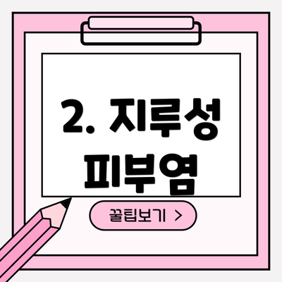 2. 지루성 피부염