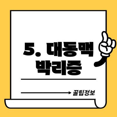 5. 대동맥 박리증