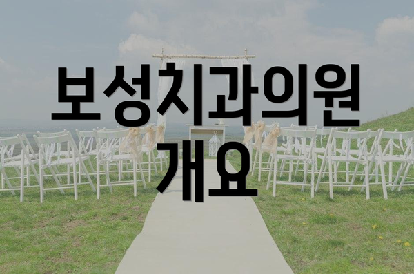 보성치과의원 개요