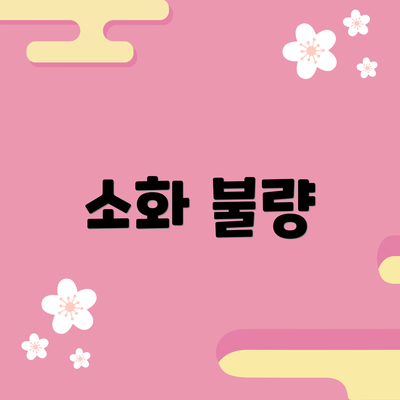 소화 불량
