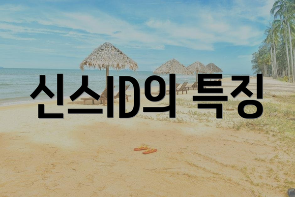 신스ID의 특징