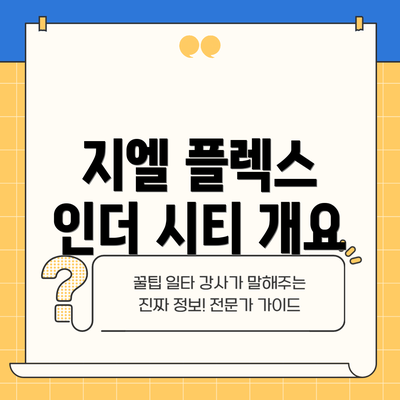 지엘 플렉스 인더 시티 개요