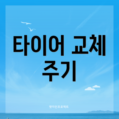 타이어 교체 주기