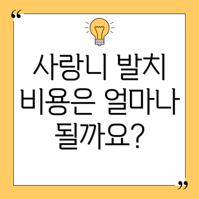 사랑니 발치 비용은 얼마나 될까요?