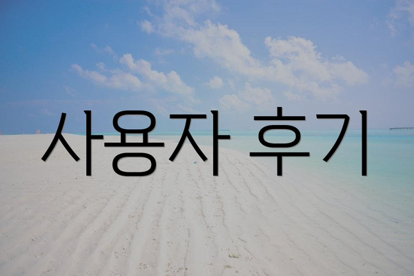 사용자 후기