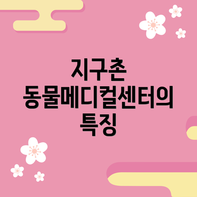 지구촌 동물메디컬센터의 특징