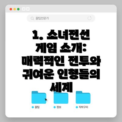 1. 소녀전선 게임 소개: 매력적인 전투와 귀여운 인형들의 세계