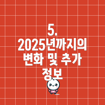 5.  2025년까지의 변화 및 추가 정보